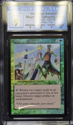 NULLMAGE ADVOCATE Judgment Foil C CGC 9 Q+ MTG [Nostalgium] - Image 1