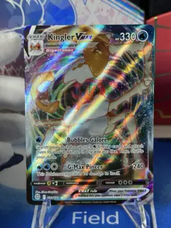 Kingler Vmax 029/172 Ultra Rare Full Art Pokemon Card Year 2022 Pack Fresh NM+ - Image 1