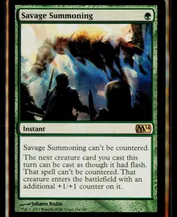 Magic 2014 (M14) #194 Savage Summoning - Image 1