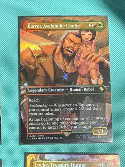 Mtg FIC Final Fantasy — Barret, Avalanche Leader — Track Foil—NM - Image 1