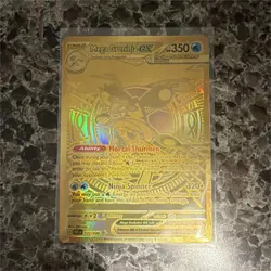 Pokemon TCG/Greninja Ex Mega Hyper Rare 122/086 English GOLD/HARD SLEEVED - Image 1