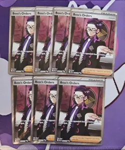 7x lot Of Boss’s Orders 256/217 Ultra Rare Full Art Pokemon TCG Ascended Heroes - Image 1