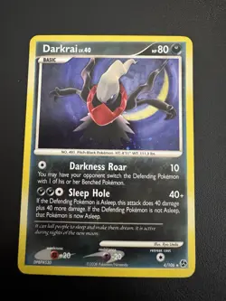POKEMON TCG DARKRAI 4/106 D&P GREAT ENCOUNTERS RARE HOLO!! - Image 1