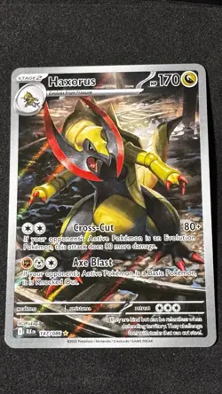 Haxorus Illustration Rare Black Bolt IR Pokemon TCG 147/086 NM - Image 1