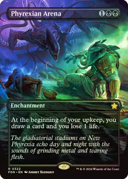 MTG FOIL Phyrexian Arena Borderless - Foundations #322 - Image 1