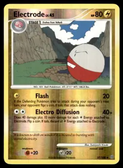 2008 Diamond & Pearl - Stormfront Reverse Holo Electrode #37 - Image 1