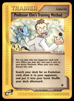 2002 Expedition Professor Elm’s Training Method Uncommon #148 - Image 1