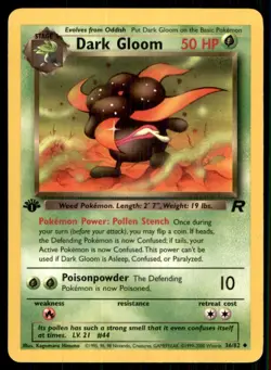 2000 Team Rocket 1st Edition Dark Gloom Stage 1/Uncommon #36 - Image 1