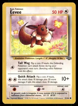 1999 Classic - Jungle Eevee Basic/Common #51 - Image 1