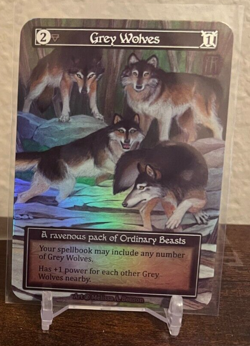 Sorcery Contested Realms - Beta - Grey Wolves Foil NM/M - Image 1