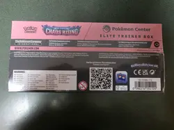 Chaos Rising Pokemon Center ETB Elite Trainer Box SEALED, IN HAND!! - Image 4
