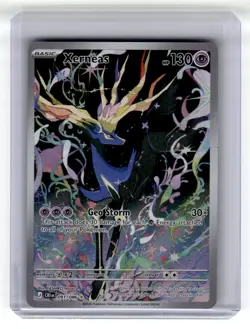 Pokemon TCG Xerneas Illustration Rare Full Art Holo HP130 091/086 Chaos Rising - Image 1