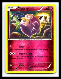 💥 CLEFAIRY 2016 Pokemon XY - Breakpoint - Rare Reverswe Holo # 81/122 - Image 1