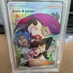 Pokemon TCG Jessie & James 68/68 Hidden Fates Full Art Holo PSA 10 - Image 3