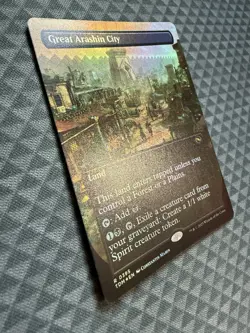 MTG Great Arashin City #0395 Foil Borderless Rare Tarkir: Dragonstorm (TDM) - Image 2