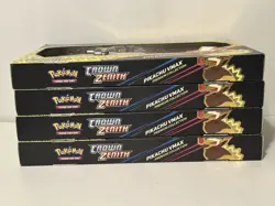 Pokemon Crown Zenith Pikachu VMAX Premium Collection Box Lot Of 4 - Image 3
