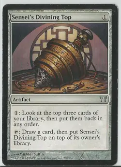 Sensei’s Divining Top - Champions of Kamigawa - LP - MTG - Image 1