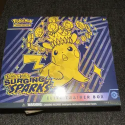 Pokemon TCG Scarlet & Violet SURGING SPARKS Elite Trainer Box FACTORY SEALED ETB - Image 1