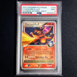 Pokemon TCG Charizard G LV.X holo 143/147 Platinum Supreme Victors MINT PSA 9 - Image 1