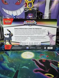 Pokemon TCG Prismatic Evolutions Premium Figure Collection NEW SEALED 🌙 🐈‍⬛ - Image 2