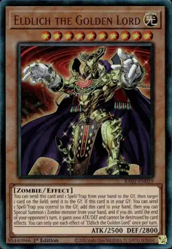 Yugioh! Eldlich The Golden Lord (Standing)- Prismatic Ultimate- RA01-EN019 -NM/M - Image 1