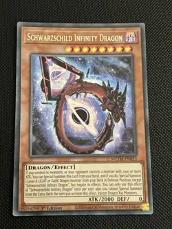Yugioh! | Schwarzschild Infinity Dragon MZTM-EN013 1st Edition Secret Rare NM - Image 1