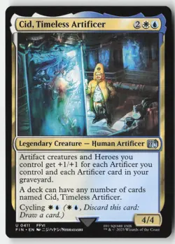 MTG - Cid, Timeless Artificer (0411) U FINAL FANTASY 411 LP-NM - Image 1