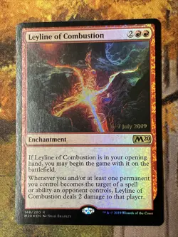 MTG Leyline of Combustion Core Set 2020 148/280 Foil Prerelease - Image 1