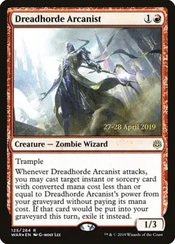 Dreadhorde Arcanist - Foil Prerelease Promo WAR LP MTG - Image 1