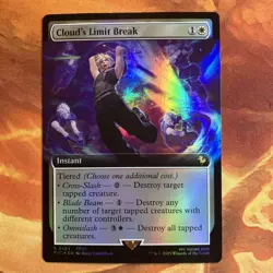 MTG Foil Extended Art Cloud's Limit Break Commander: FINAL FANTASY NM Rare!! - Image 1