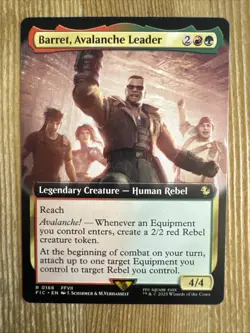 MTG Commander: FINAL FANTASY - Barret, Avalanche Leader Extended Art (0166) NM - Image 1