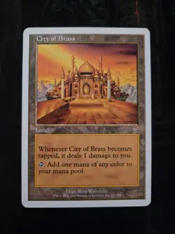 City of Brass 7th Edition - MTG Magic the Gathering LP - Image 1