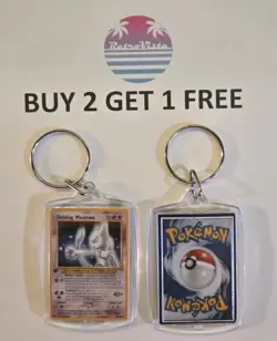 Shining Mewtwo 109/105 Pokemon Neo Destiny Unlimited Novelty Keychain - Image 1