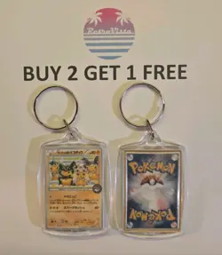 Pokemon TCG Poncho-Wearing Pikachu 274/XY-P Promo Mega Battle Novelty Keychain - Image 1