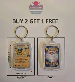 Pokemon TCG Poncho-Wearing Pikachu 274/XY-P Promo Mega Battle Novelty Keychain - Image 2