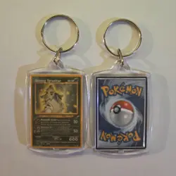 Pokemon TCG Shining Tyranitar 113/105 Neo Destiny Novelty Keychain - Image 1
