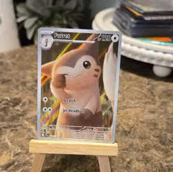 Pokemon Furret 168/159 Sv09 Journey Together Holo Illustration Rare ENG - Image 1