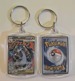 MEGA CHARIZARD X EX #23 023 PROMO Pokemon Phantasmal Flames UPC Novelty Keychain - Image 1