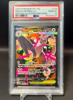 🌈 *PSA 10* Pokemon Mega Lopunny ex 128/094 Phantasmal Flames Illustration Rare - Image 1