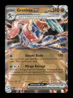 Greninja ex 106/167 Twilight Masquerade NM/M Pokemon - Image 1
