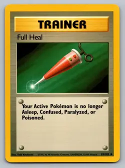 Pokemon TCG Base Set Full Heal 082/102 - Image 1