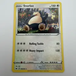 Pokemon TCG Snorlax 140/202 Swsh: Sword and Shield Non Holo Rare NM - Image 1