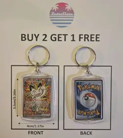 Meowth EX 121/088 Pokemon TCG Perfect Order SIR Novelty Keychain - Image 2
