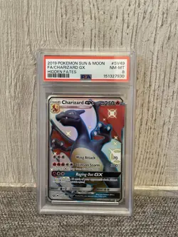 Pokemon 2019 Charizard GX SV49/SV94 Hidden Fates Shiny Holo Rare PSA 8 Full Art - Image 1