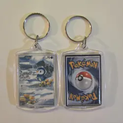 Piplup 098/094 Illustration Rare Phantasmal Flames Pokemon TCG Novelty Keychain - Image 1