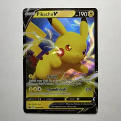 Pokemon TCG Pikachu V SWSH061 Sword & Shield Promo Holo Full Art - English - Image 1