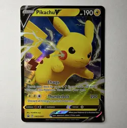 Pokemon TCG Pikachu V SWSH061 Sword & Shield Promo Holo Full Art - English - Image 2