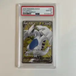 Pokemon 2022 Lugia V 185/195 Full Art Silver Tempest GEM MINT PSA 10 - Image 1
