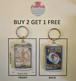 Mega Dragonite EX 290/217 Pokemon TCG Ascended Heroes SIR Novelty Keychain - Image 2