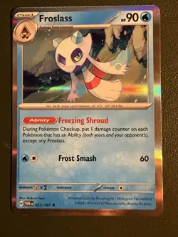 Pokemon TCG Froslass 53/167 Twilight Masquerade Holo NM - Image 1